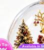Leuchtende Weihnachtsgeschichte Ornamente 8x8cm Kunststoff Weihnachtsbaum Hängekugel mit Aufhängeseil Festlicher Anhänger Dekor für Weihnachtsbaum