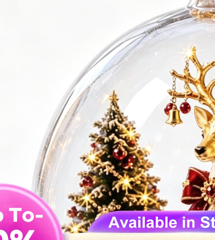 Leuchtende Weihnachtsgeschichte Ornamente 8x8cm Kunststoff Weihnachtsbaum Hängekugel mit Aufhängeseil Festlicher Anhänger Dekor für Weihnachtsbaum