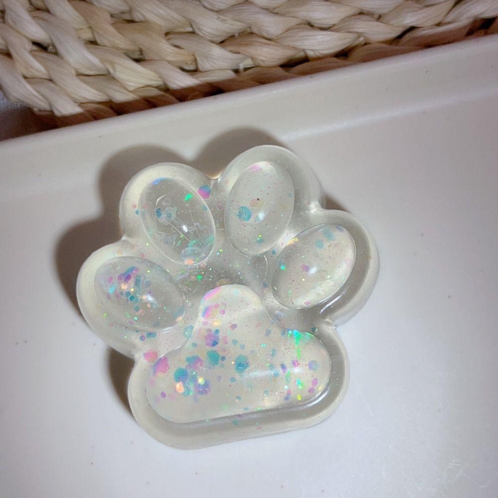 Silicone Cat Paw Fidget Toy Kneading Cat Paw Pinch Toy Cute Cat Paw Squeeze Toy  Practical Jokes