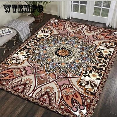 Tappeto persiano Tappeti di grandi dimensioni Soggiorno Tappeto di cristallo Tappetino di benvenuto per interni Tappetino da caffè Tappeto da comodino in stile etnico Tappetino antipolvere
