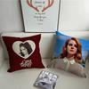 1PC Girl Singer Lana Del Rey Pillow Case Square  Bedroom Sofa Leisure Comfort Cushion Car Home Decoration