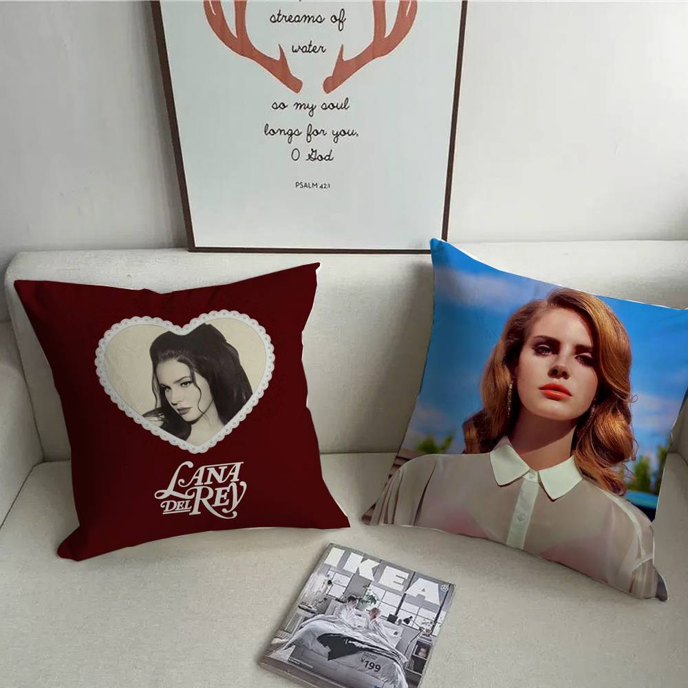 1PC Girl Singer Lana Del Rey Pillow Case Square  Bedroom Sofa Leisure Comfort Cushion Car Home Decoration