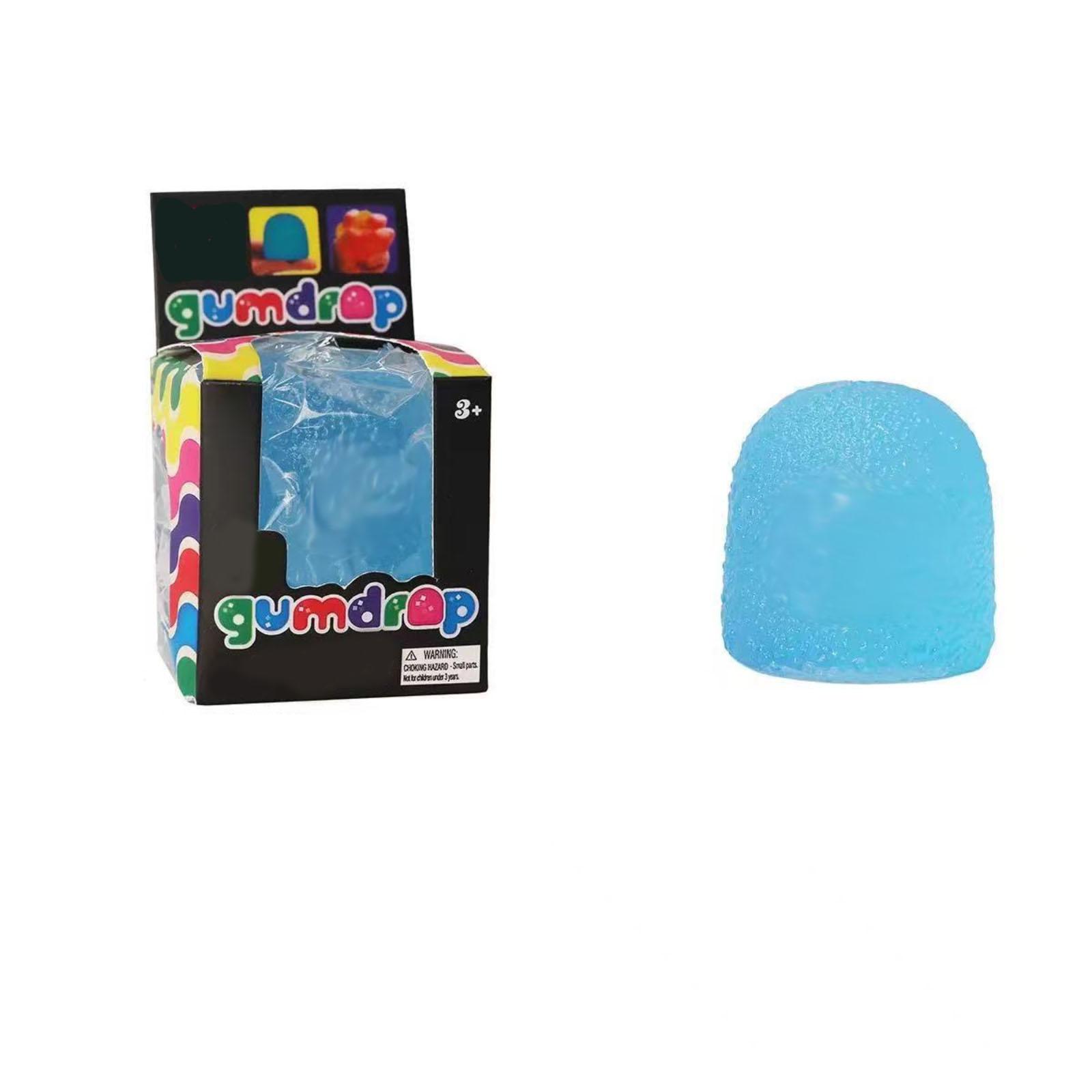 

TPR Gumdrop Stress Relief Ball for Squeezing and Fidgeting Suitable for Office Classroom and Home Use for Adults and Kids Ages 8 Plus One Size синий