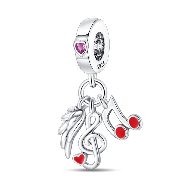 Copper Metal Butterfly Dragonfly Flower Pink Zircon Themed Sweet Charm Bead Components Bead Components Compatible With Pan Authentic Original