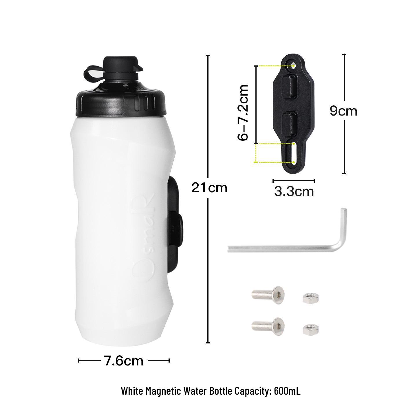 OsmaR Large Capacity Magnetic Bicycle Water Bottle - Food-Grade Sports Squeeze Cup With Base