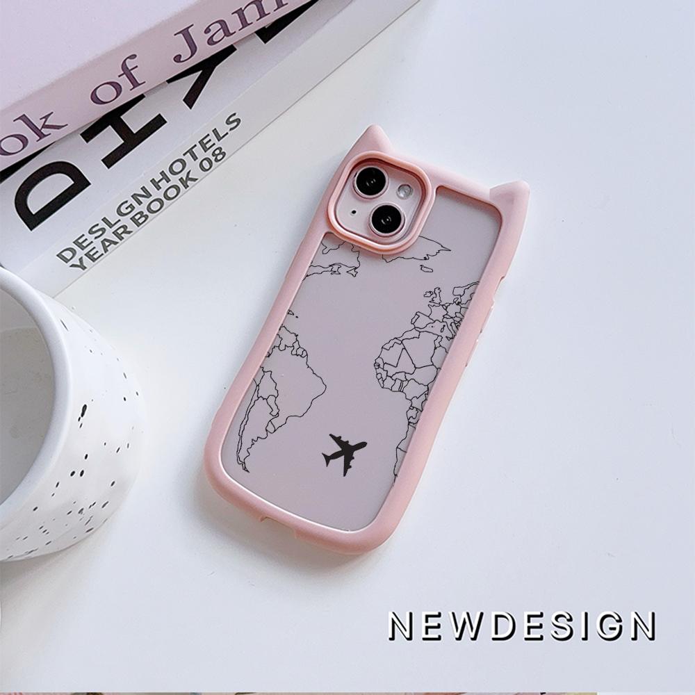 Мягкие чехлы для телефонов с кошачьими ушками для iPhone 16 15 13 12 11 Pro Max 14 Plus — фото 5