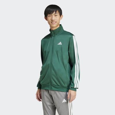 adidas Unisex Sleek And Simple 3 Line Tricot Regular Track Jacket
