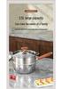 316L Stainless Steel Non-stick Yukihira Pan - Thickened Milk and Baby Food Pot for Induction Cookers, Steaming, Boiling, and Soup