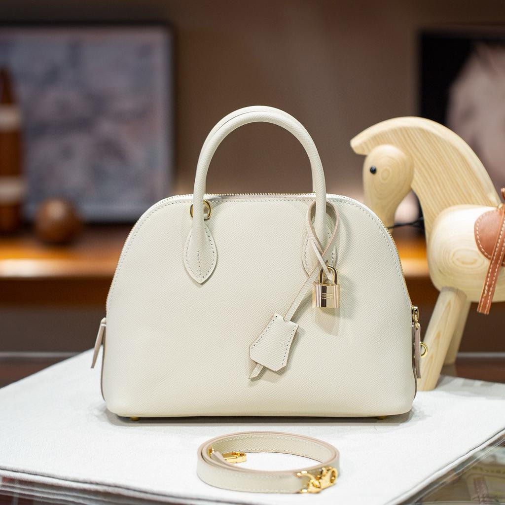 25cm Ep Handheld Leder Schutzhülle für Bälle Hochwertiges Echtleder Achseltasche Tragbare Einzel-Schulter-Handtasche Damen