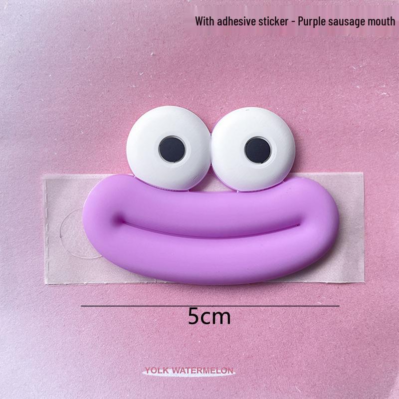 Cartoon Sausage Mouth PVC Charms: DIY Phone Case, Magnet, Shoe Accessories