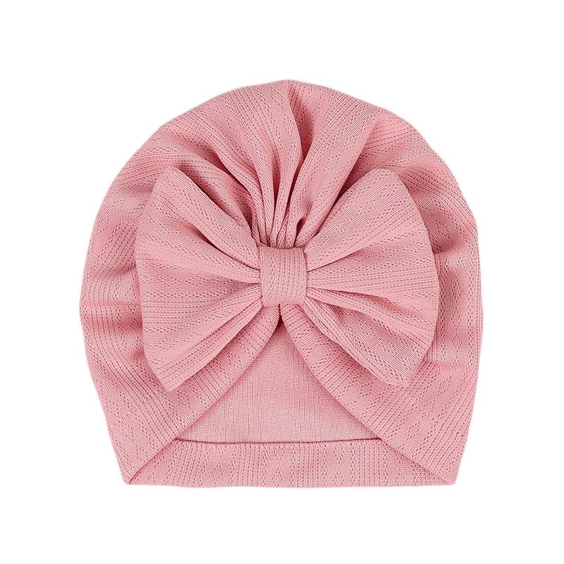 2026 Nová dětská čepice s velkou mašlí - 12 barev, Roztomilá nákrčníková čepice pro chlapce a dívky