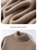 2025 Fall/Winter Women's High Neck Soft Five-Needle Thick Cashmere Sweater Base Layer