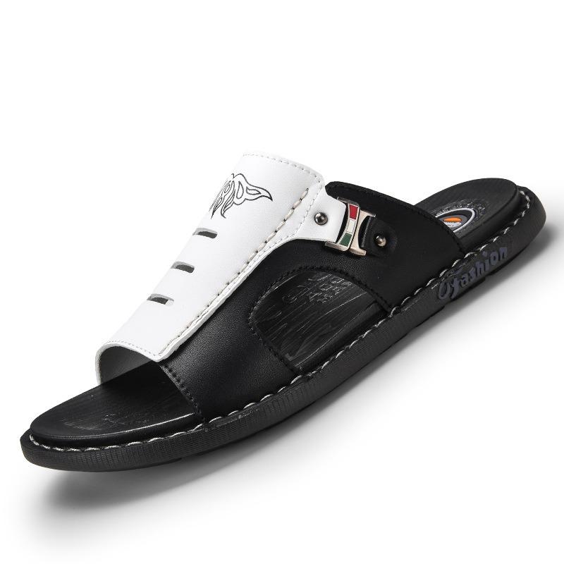 Slippers Men's Tide 2 New Personalized Casual Large Size Outdoor Beach Summer Word for Word