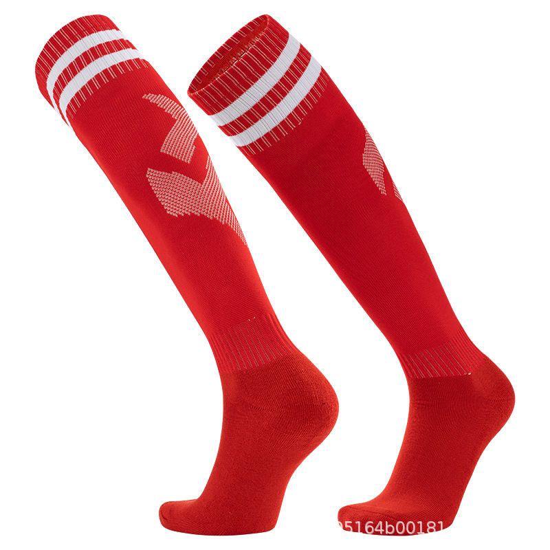 Practical Moisture-Wicking Striped Over-the-Knee Non-Slip Football Socks