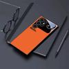 Orange Background Black Frame Glass Phone Case Suitable for Samsung Galaxy S26 S25 S24 S23 S22 S21 S20 FE/Ultra/Plus5G Anti Drop