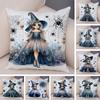 Cute Princess Spider Girl Pillow Case Double Print Cushion Cover Soft Plush Decor Cartoon Child Pillowcase For Sofa Home