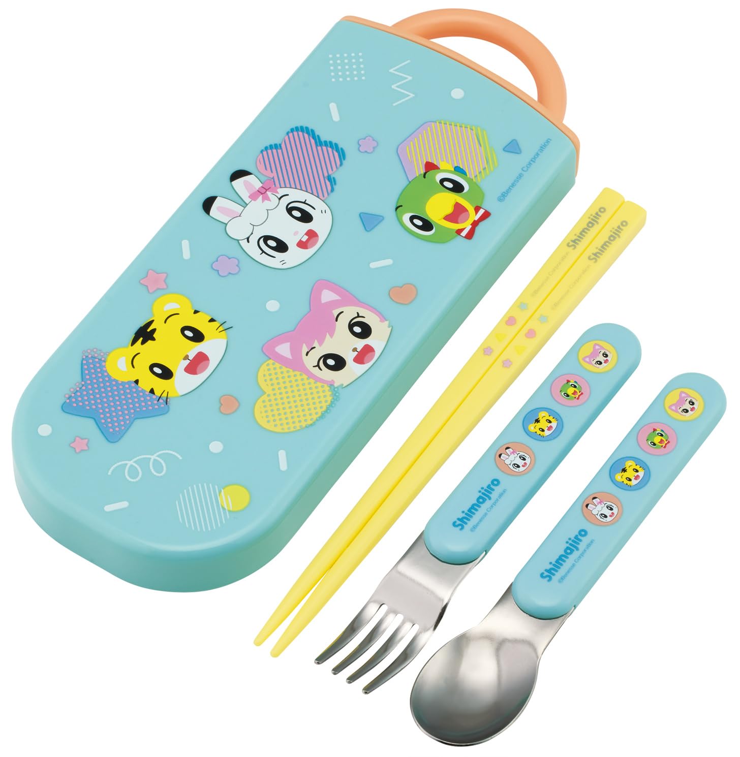 

Skater Bento Chopsticks Trio Set Shimajiro POP Children s (Chopsticks, Spoon, Fork, 16.5cm) TACC2-A