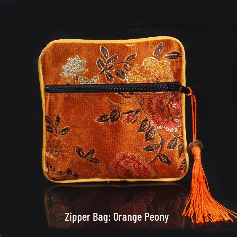 Chinese Osmanthus Embroidered Silk Brocade Sachet - Ethnic Style