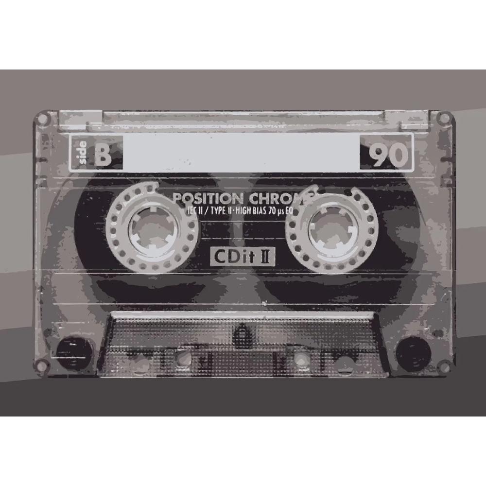 Classic Pop Golden Vinyl Record Cassette Tape Poster Music Modern Prints Canvas Painting Wall Art Picture Home Living Room Decor