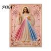 Kit Pittura Artistica Mary con Texture Perlescente 3D, Sacra Misericordia Gesù Fede Religiosa Kit Artigianale Fai da Te Finto per Adulti Principianti Decorazione Murale Cristiana