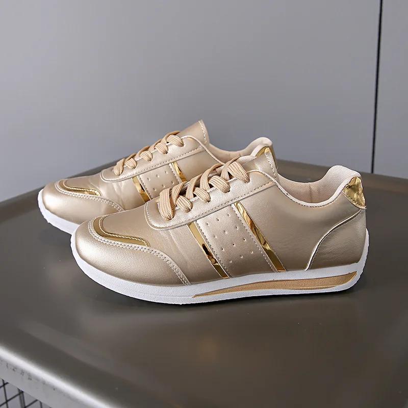 Fashion Women's Outdoor Training Platform PU Shoes Height Increase Chunky Sneakers Young Girls Outdoor Training Women's Casual Shoes