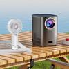 Handheld Misting Fan Portable Rechargeable Spray Fan with Long Battery Life Travel Cooling Fan with Multi-Level Wind and Spray Modes for Travel Home