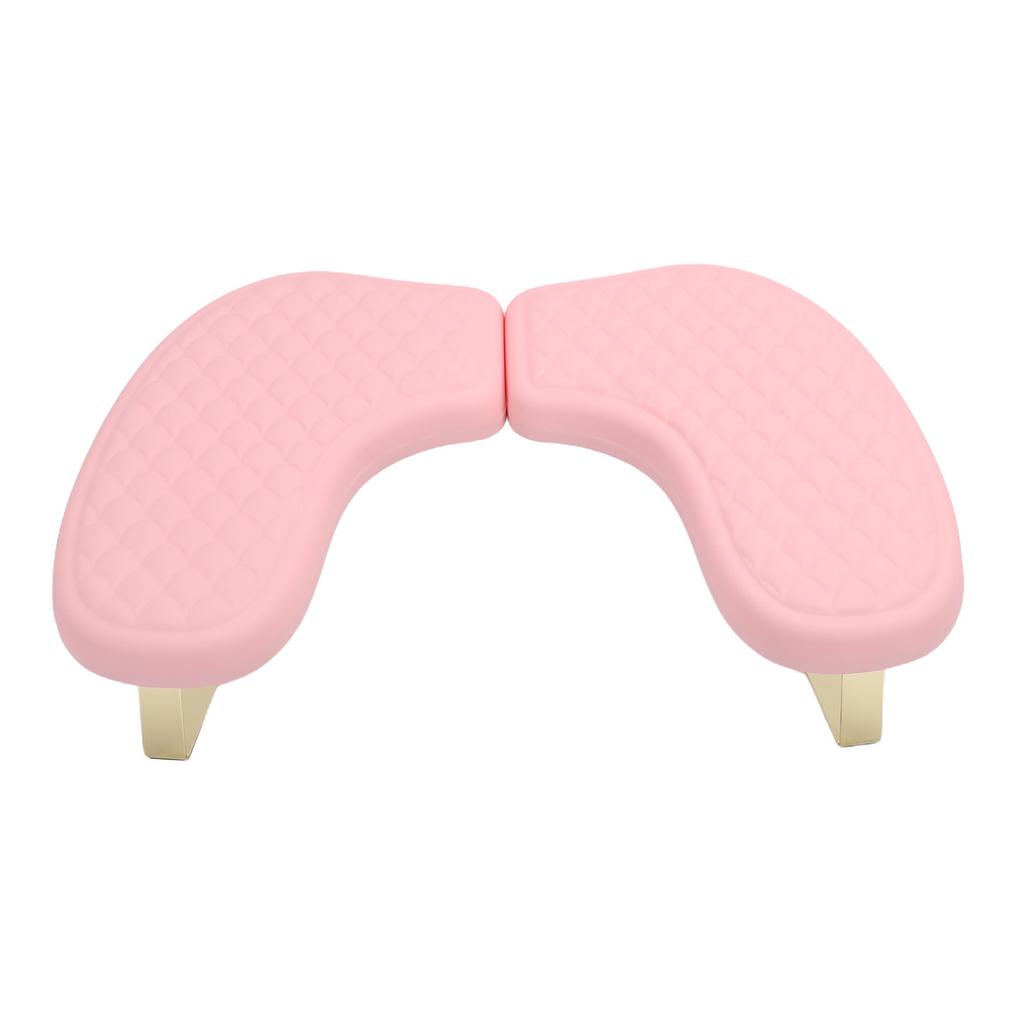 U Shaped Manicure Arm Rest Ergonomic PU Leather Hand Rest with Phone Stand for Nails Tech