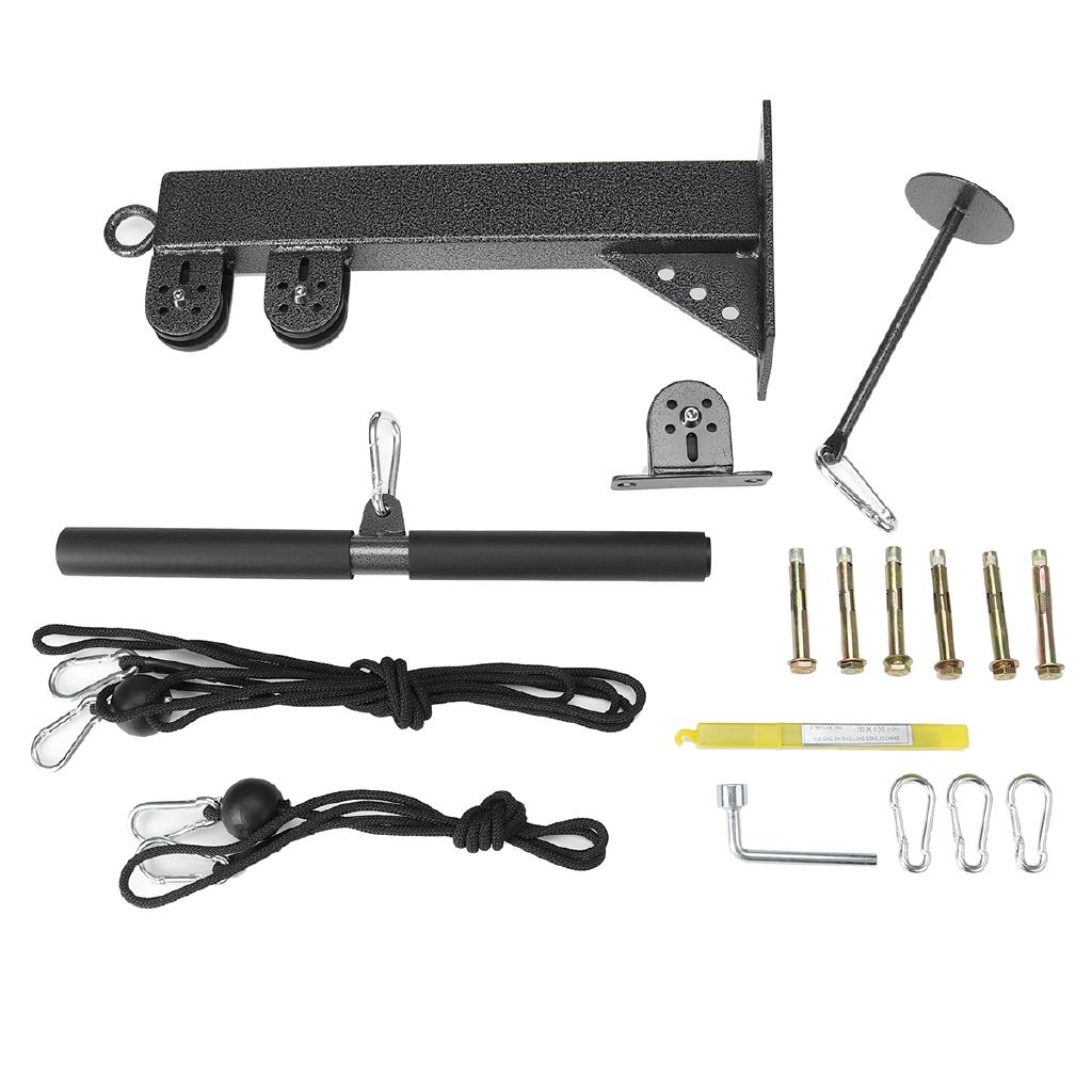 

Фитнес-сделай сам, кабельный шкив, тренажер Blaster с креплениями для шкивов, тренировка на бицепс, трицепс, тяга на предплечье, веревка, ролик для запястья