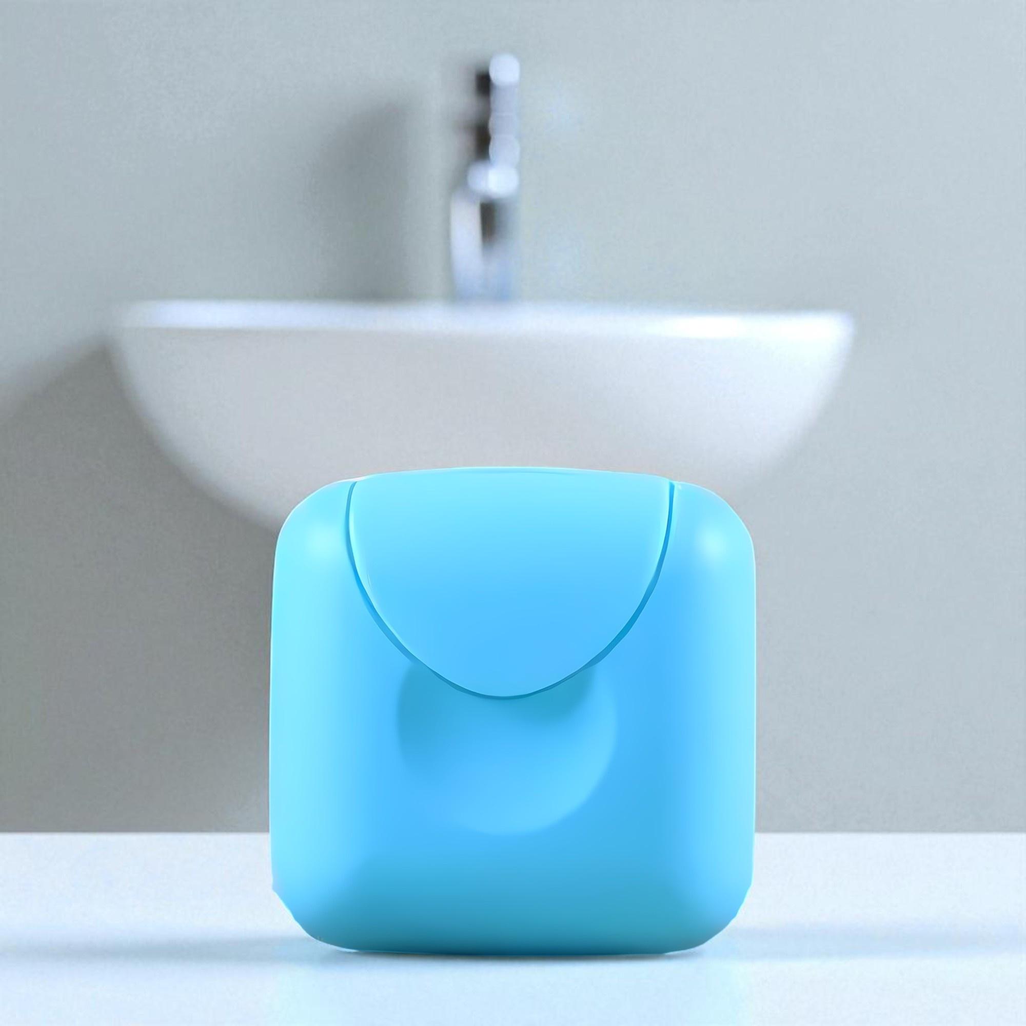

1PC Soap Box, Plastic Portable Storage Box with Lid, Suitable for Travel Racks, Campgrounds, Gyms, Essential Accessories for Bathrooms синий