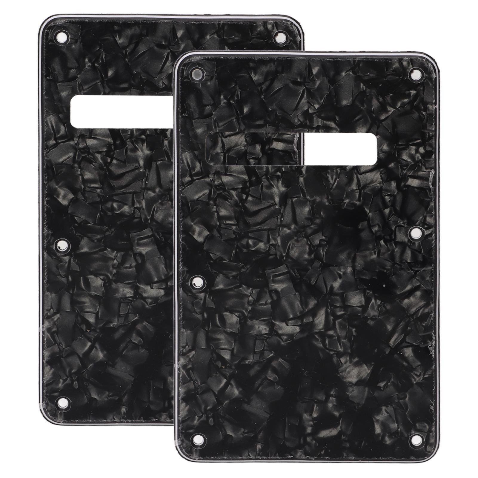 

2Pcs Electric Guitar Backplate Guitar Cavity Cover Plate Pickguard PVC for Replacement Black чёрный
