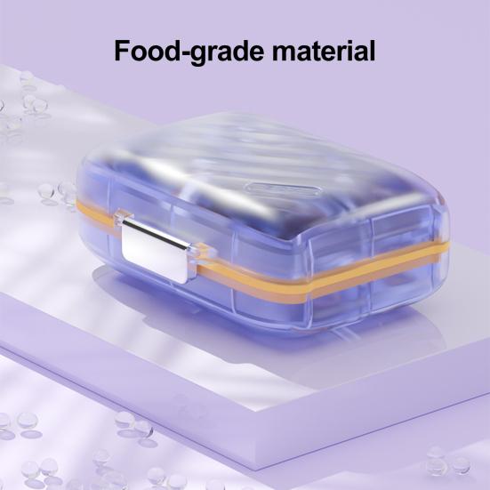 Medicine Storage Box Pill Organizer Large Capacity Multiple Compartments Waterproof Portable Tablet Container Travel Pill Box