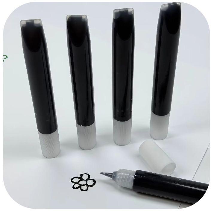 

Золотая и серебряная контурная ручка с 3D-тиснением для росписи стекла своими руками - полупрозрачная, акриловая, водостойкая 12ml