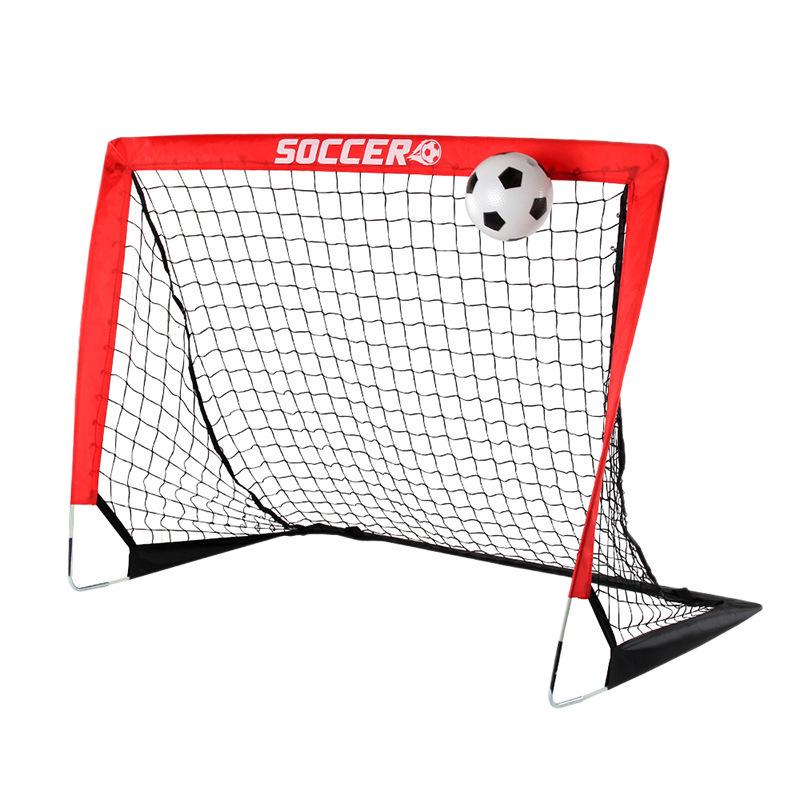 Portable Folding Children's Football Goal - Outdoor Grass Sports Activity Toy for Boys and Parent-Child Play