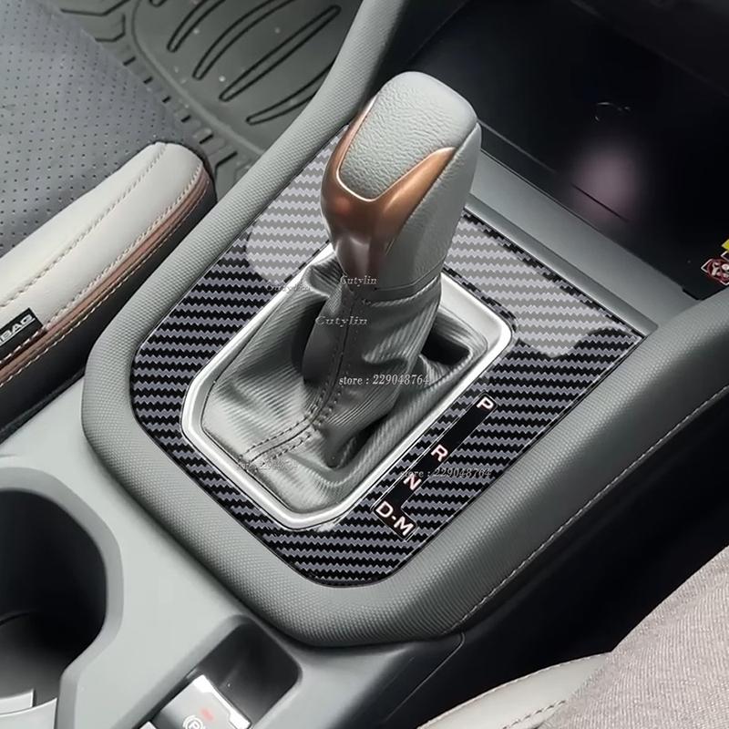 LHD RHD For Subaru Forester 2024 2025 ABS Black Center Console Gear Shift Panel Cover trim Gear Head Knob Front Water Cup holder