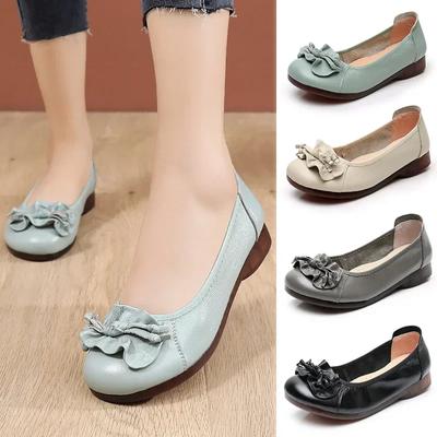 Damen Mutter Weiblich Blumen Dekorieren Schuhe Loafers Retro Casual Flache Slip on Leichte Tanzschuhe Mokassin Zapatillas Mujer