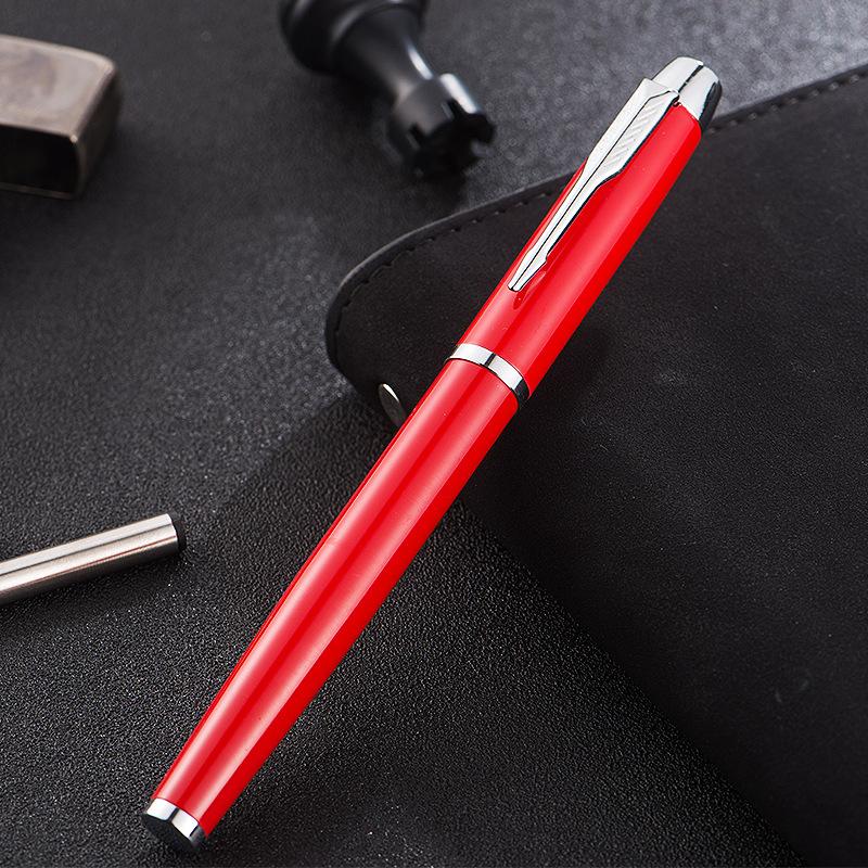 Signature Pen, Metal Gift Box Set, Business Souvenir, Orb Pen, Advertising, Gender-Neutral Pen, Black Fountain Pen Lettering