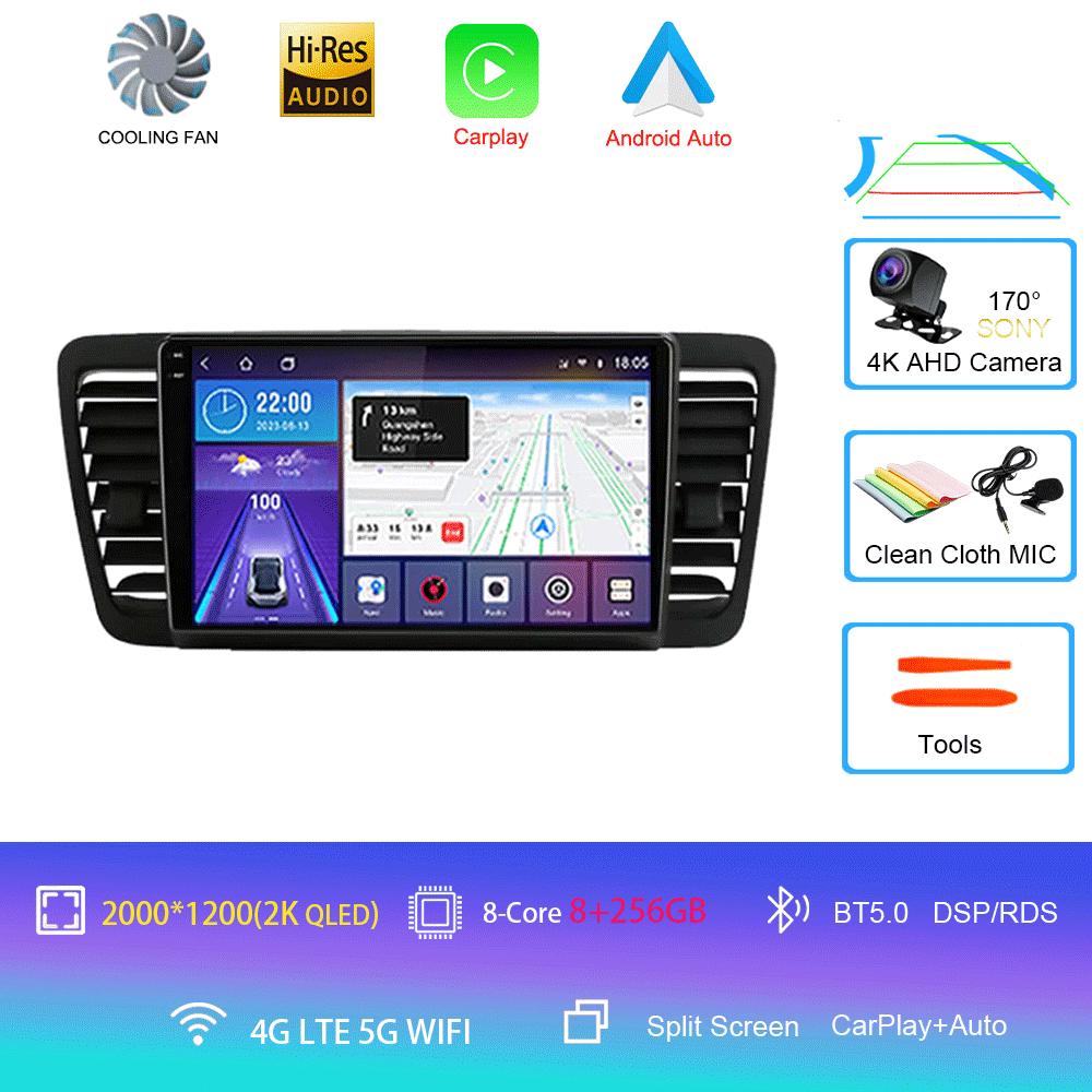 Android 14 For Subaru Outback 3 Legacy 4 2004 2005 - 2009 Auto Car Radio Video Multimedia Player Navigation GPS Carplay 2Din DVD
