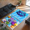 Personalized Crystal Velvet Carpet Custom Name Text,Blox Fruits Anti Slip Area Rug For Home Decoration