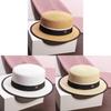 Jazz Hat Summer Womens Straw Sun Hat With Wide Brim For Beach Vacation And Sun Protection