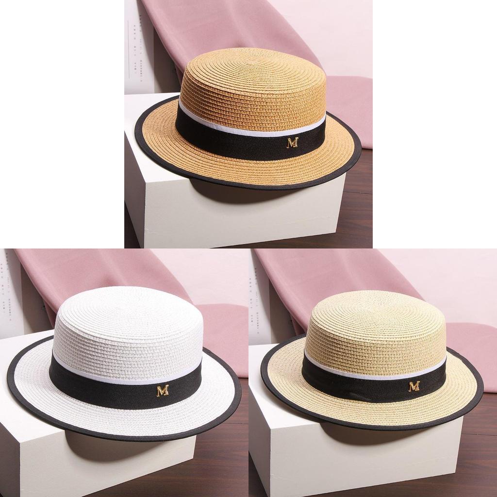Jazz Hat Summer Womens Straw Sun Hat With Wide Brim For Beach Vacation And Sun Protection
