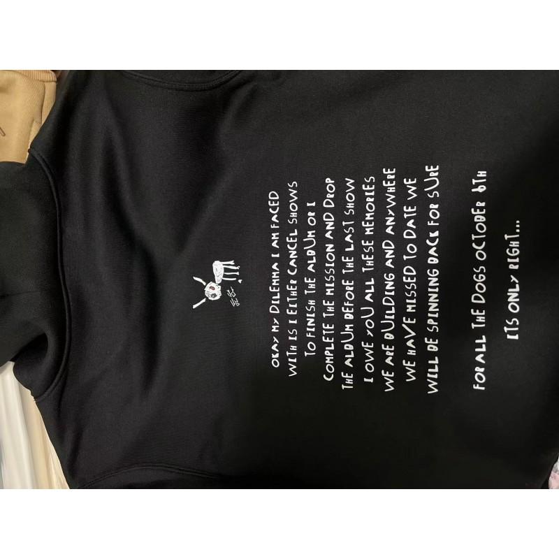 Mens Oversized Graphic Hoodie With Printed Letter Design Casual Long Sleeve Sweatshirt Streetwear