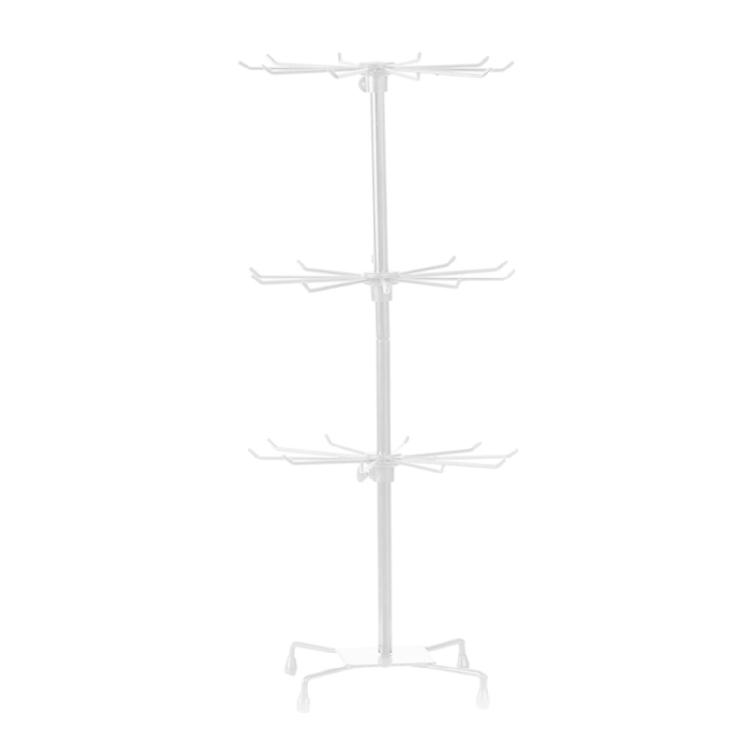 Small 3 Layer Display Stand Rotating Jewelry Organizers for Accessory and Apparel for Retail Shops and Home Organization