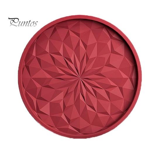 Modern Kitchen Table Accessories Silicone Coaster Set with Holder, Non Slip Diamond Pattern Drink Coasters for Drinks Cups Glasses, Heat Resistant Mat