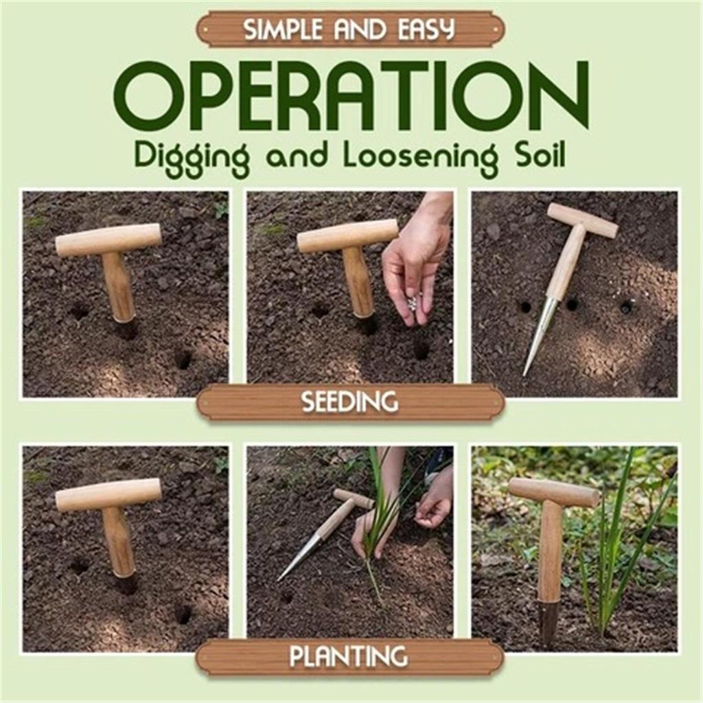 Stainless Steel Planter For Sowing Seedlings Garden Tools Inserters Gardening