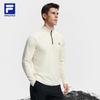 FILA Men's Fleece-Lined Half-Zip Knit Long Sleeve Top