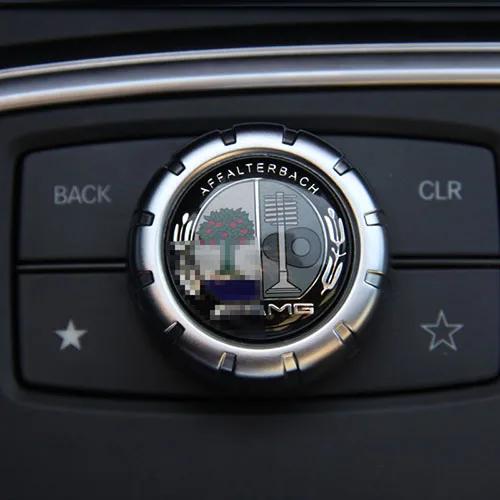 apsczt1 1 PCS Car Central control multimedia knob cover sticker Car Accessories For Mercedes Benz AMG GLC GLE E CLA GLA W205 W211 W213