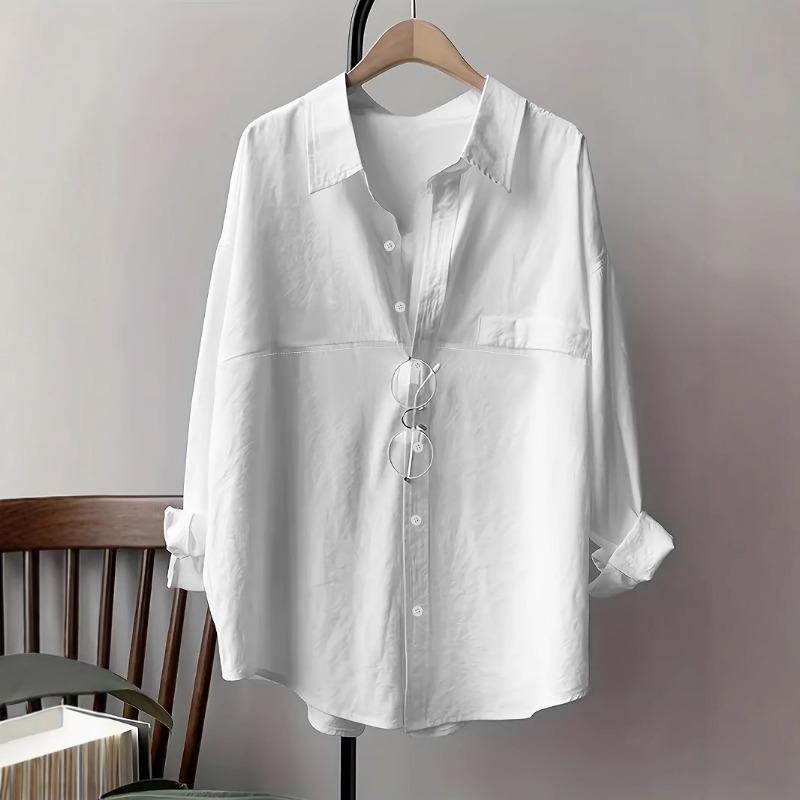 Spring Loose Breathable Long Sleeved Shirt with Fashionable Casual Design Sun Protection Clothing for Women Shirt