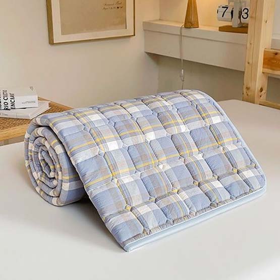 WTEMPO Four-Season Household Printed Bedding Sleeping Mattress Single/Double Dormitory Non-Slip Blankets Large Size Soft Universal Mattress Mats