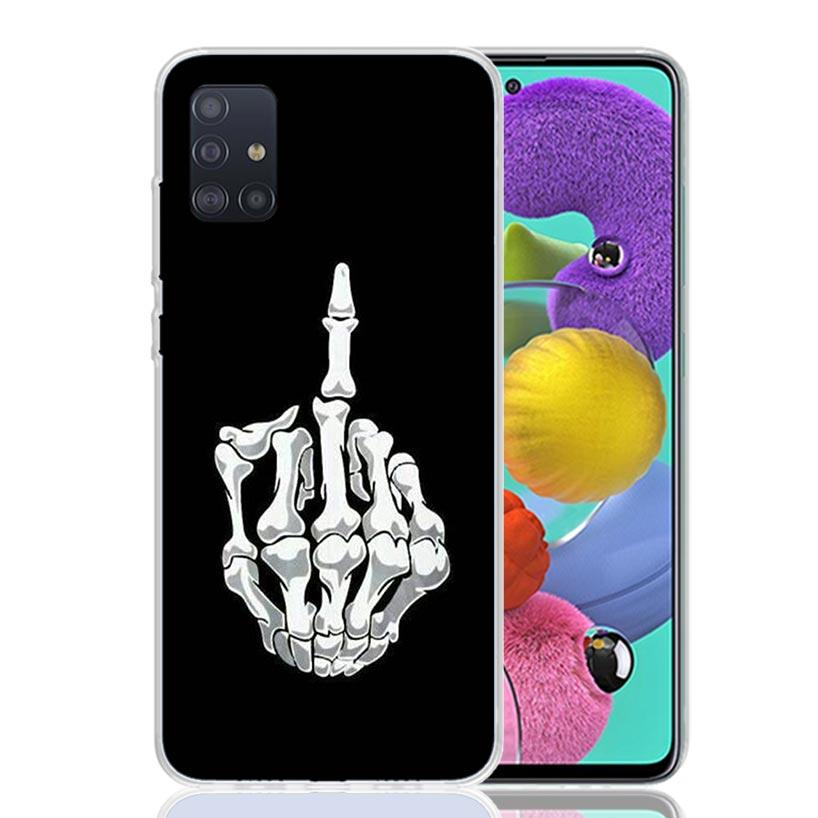 Middle Finger Phone Case for Samsung Galaxy A52 A51 A50S A12 A22 A32 A72 A10S A30S A31 A71 Note 20 Ultra 10 Plus S10 Galaxy A52