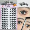 Honey Box Pre-glued 5D Flower Fox False Eyelashes - 10 Rows of Dense, Curled Clusters for a Smoky, Photogenic Look.